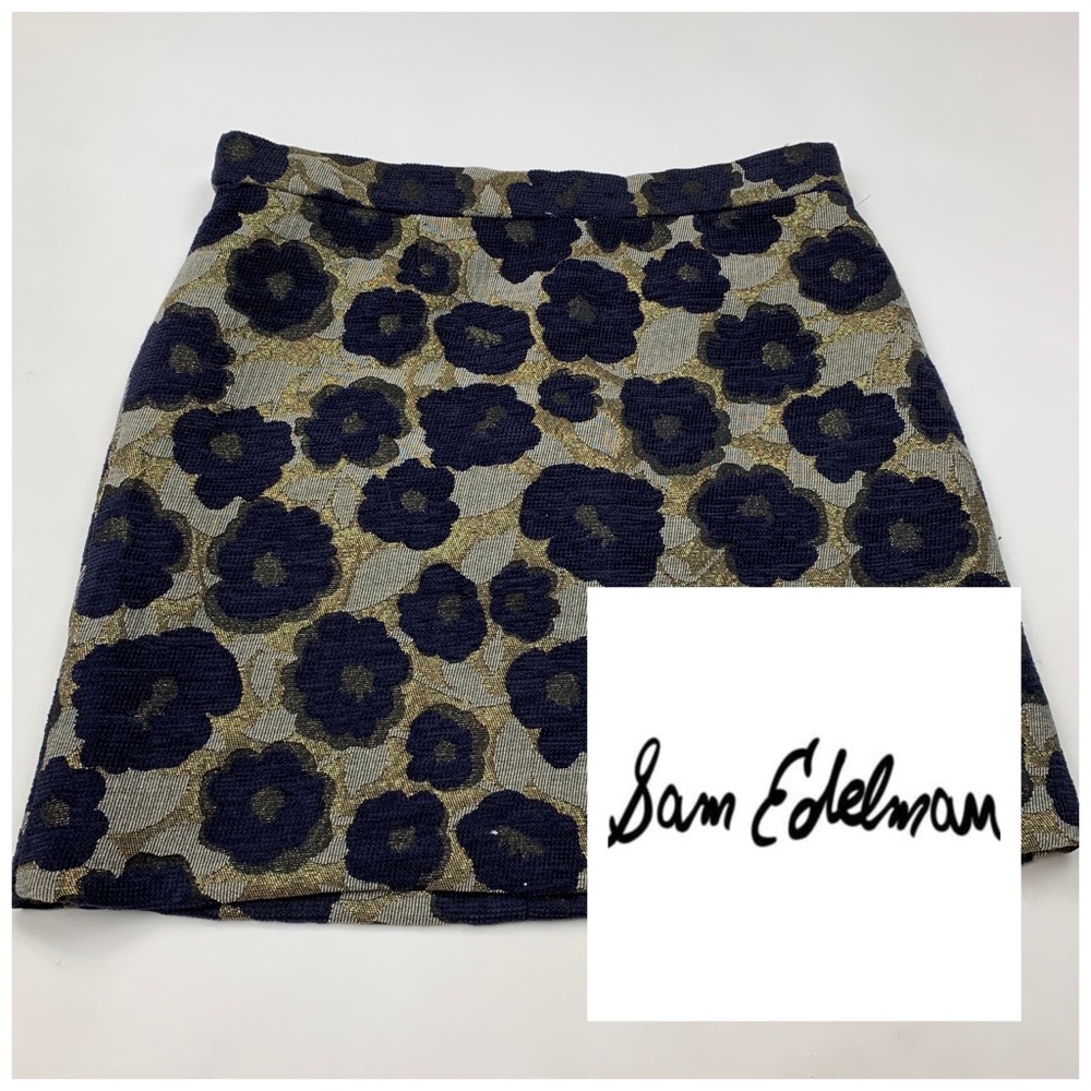 Sam Edelman Jacquard Floral Skirt Size 10